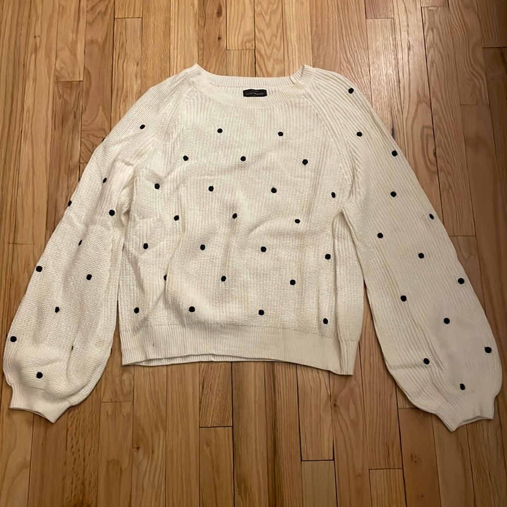 Lucky Brand polka dot sweater
